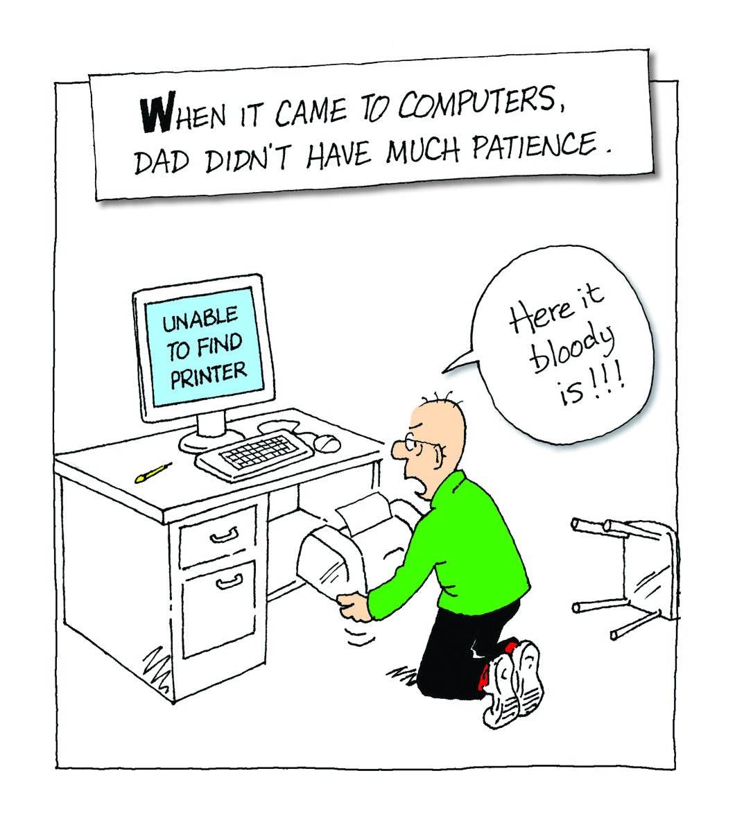 Patience Fathers Day Card - House of Cards