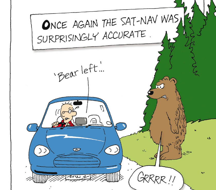 Bear Left Birthday Card