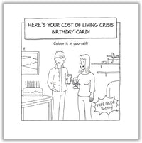 Colour In Birthday Card