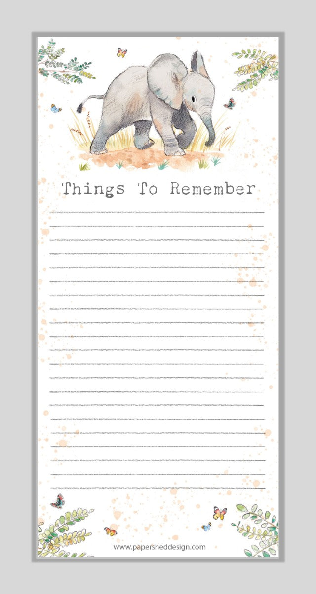 Note Pad Elephant