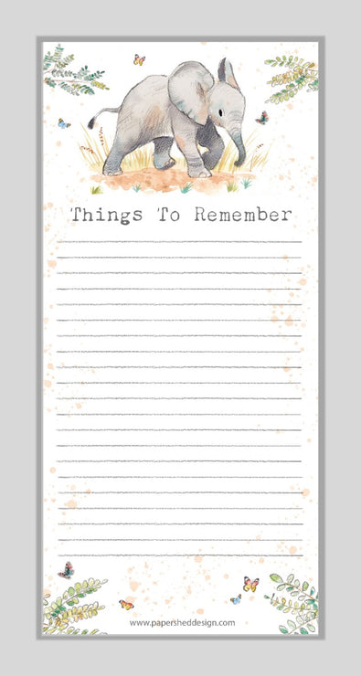 Note Pad Elephant