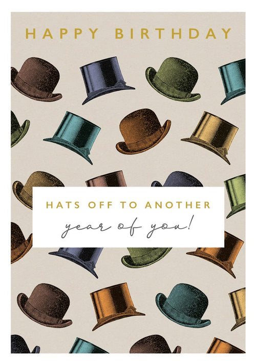 Hats Off Happy Birthday Card