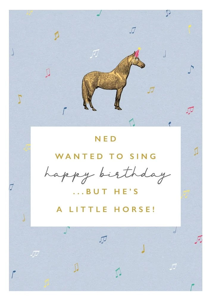Little Horse Happy Birthday Card