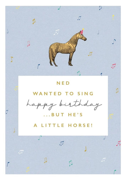Little Horse Happy Birthday Card