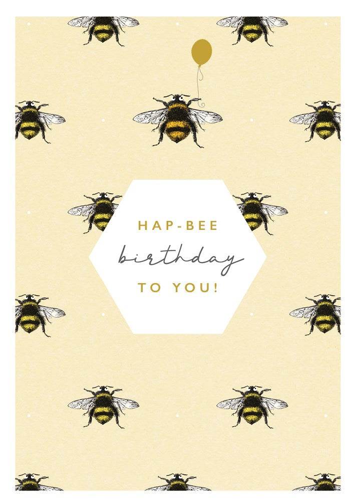 Hap-Bee Birthday Card - House of Cards