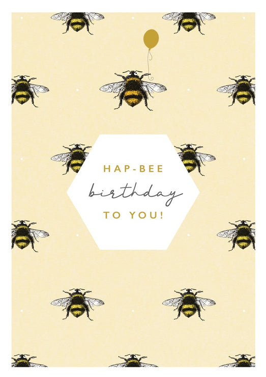 Hap-Bee Birthday Card