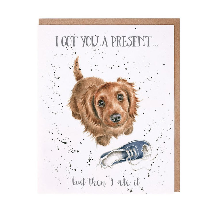 Dog I Ate Your Present Birthday Card