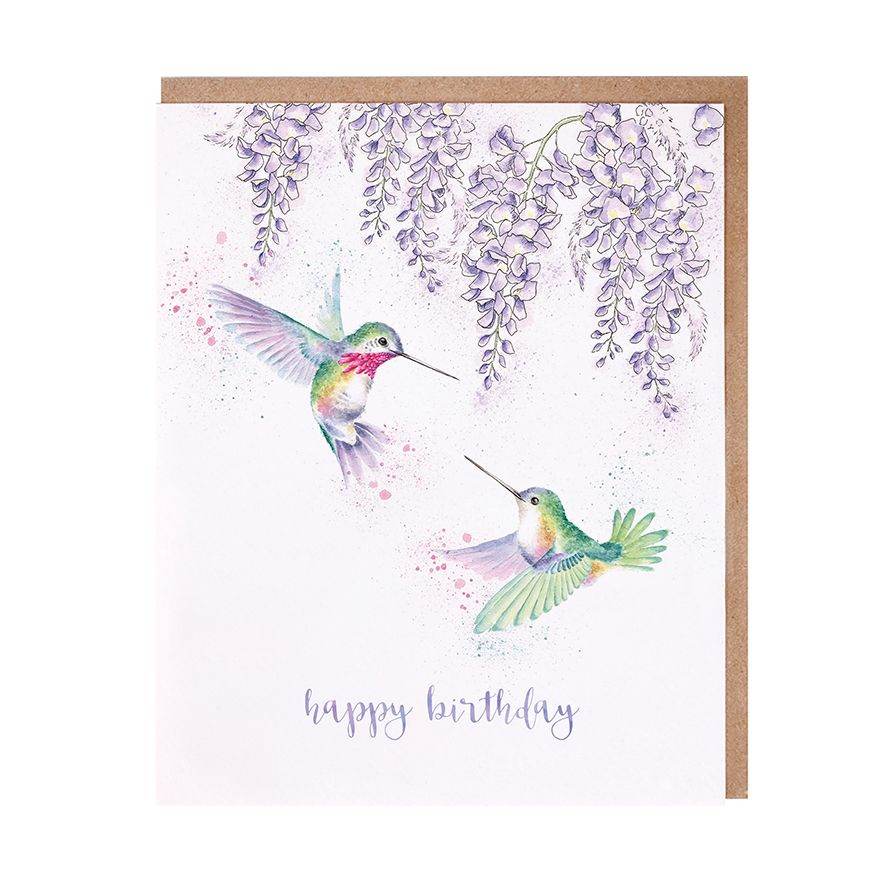 Hummingbird Birthday Card - House of Cards