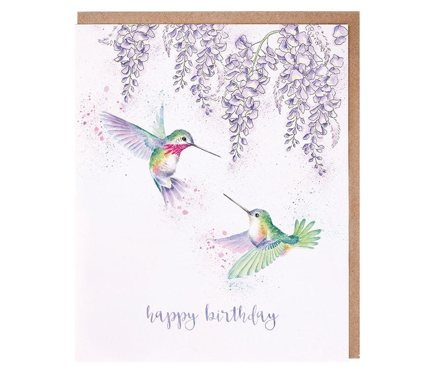 Hummingbird Birthday Card