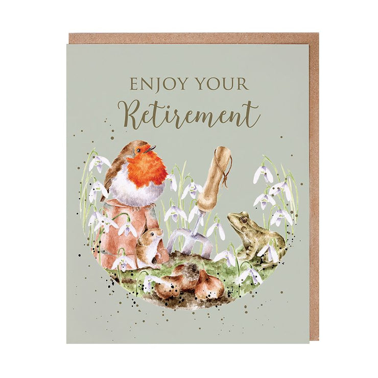 Robin Retirement Card
