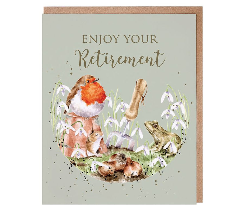 Robin Retirement Card