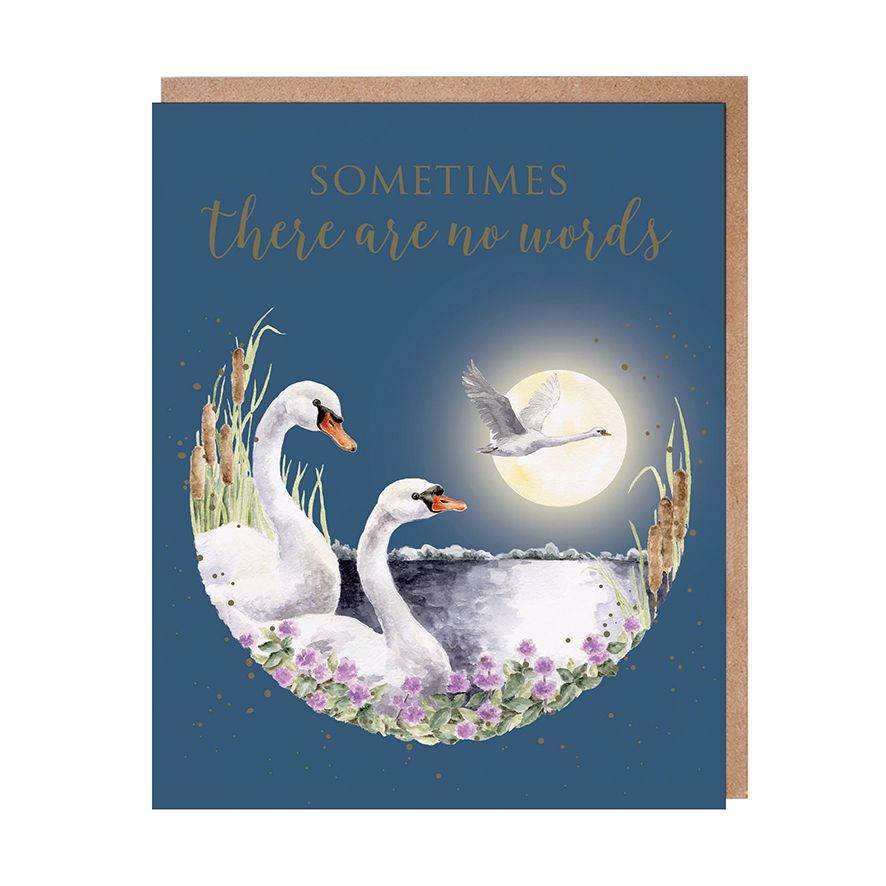 Swan Sympathy Card - House of Cards