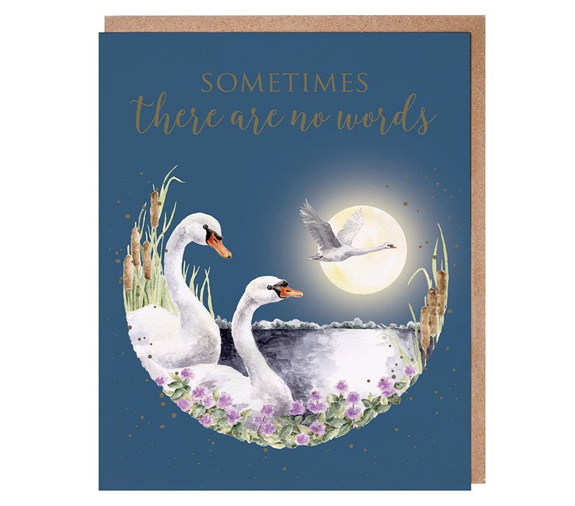 Swan Sympathy Card