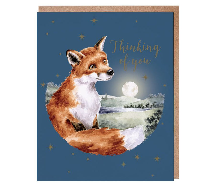 Fox Thinking Of You Card