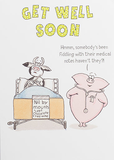 Nil By Mouth Get Well Card