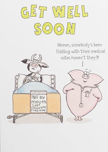 Nil By Mouth Get Well Card - House of Cards