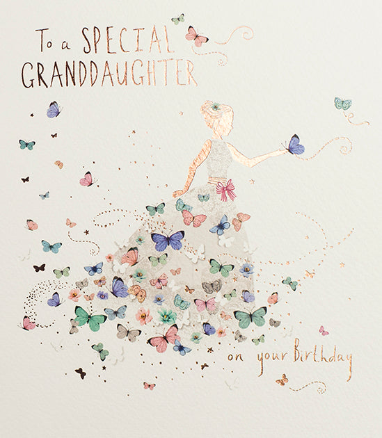 Dress Granddaughter Birthday Card