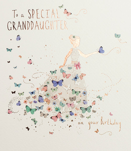 Dress Granddaughter Birthday Card