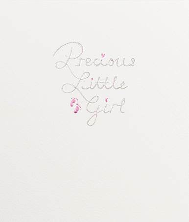 New Baby Girl Card - House of Cards
