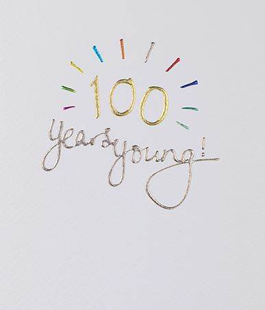 Mimosa 100th Birthday Card - House of Cards