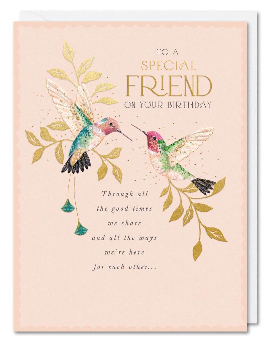 Special Friend Birds Birthday Card - House of Cards