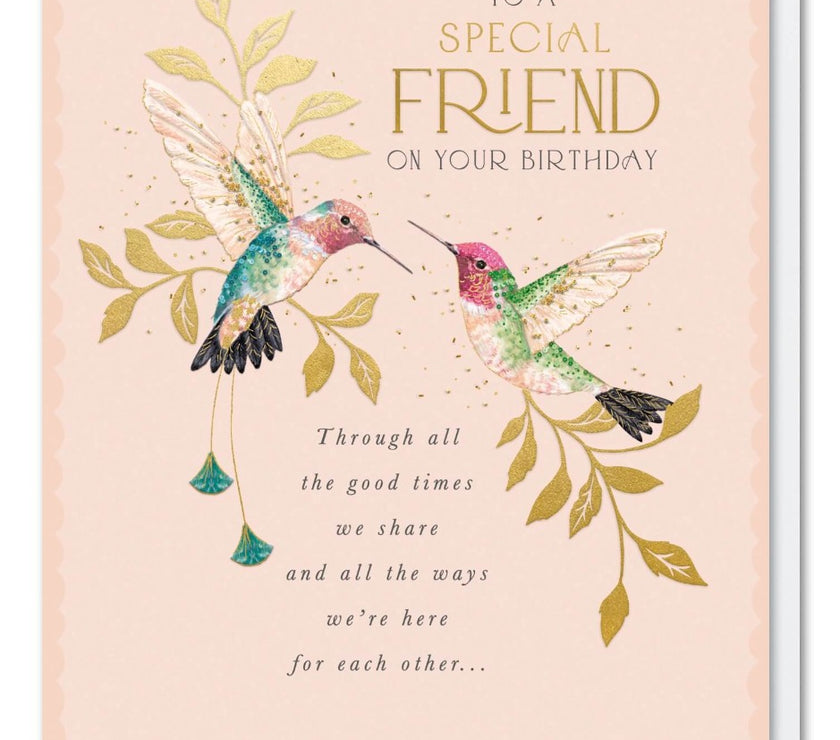 Special Friend Birds Birthday Card