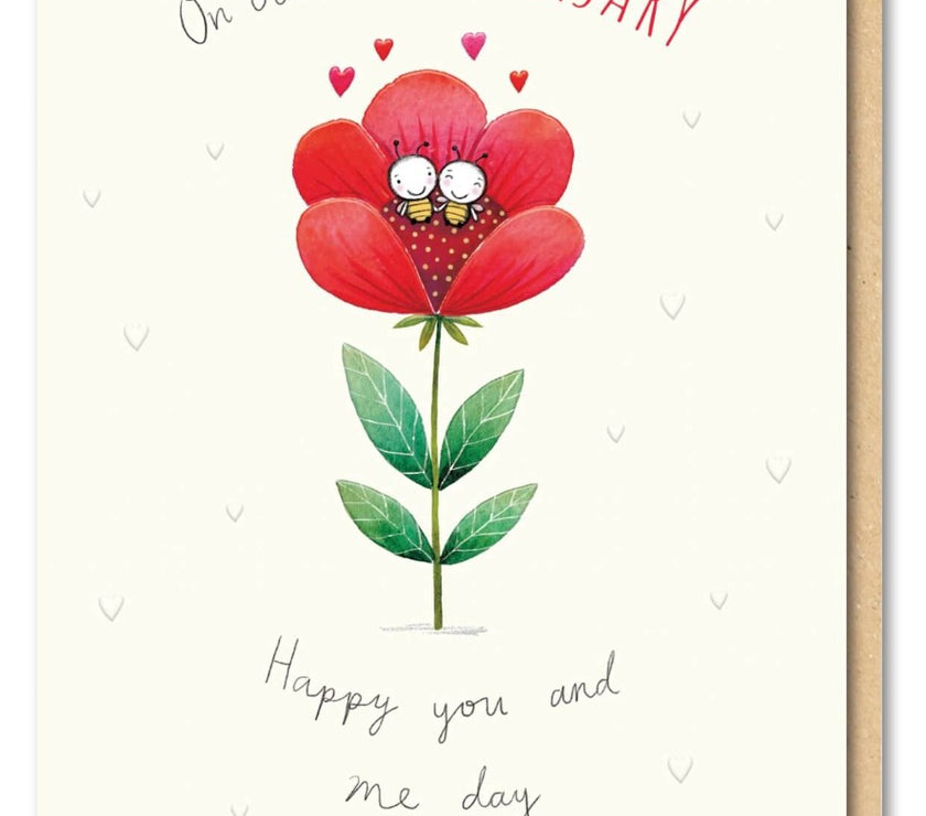 Our Anniversary Flower Card