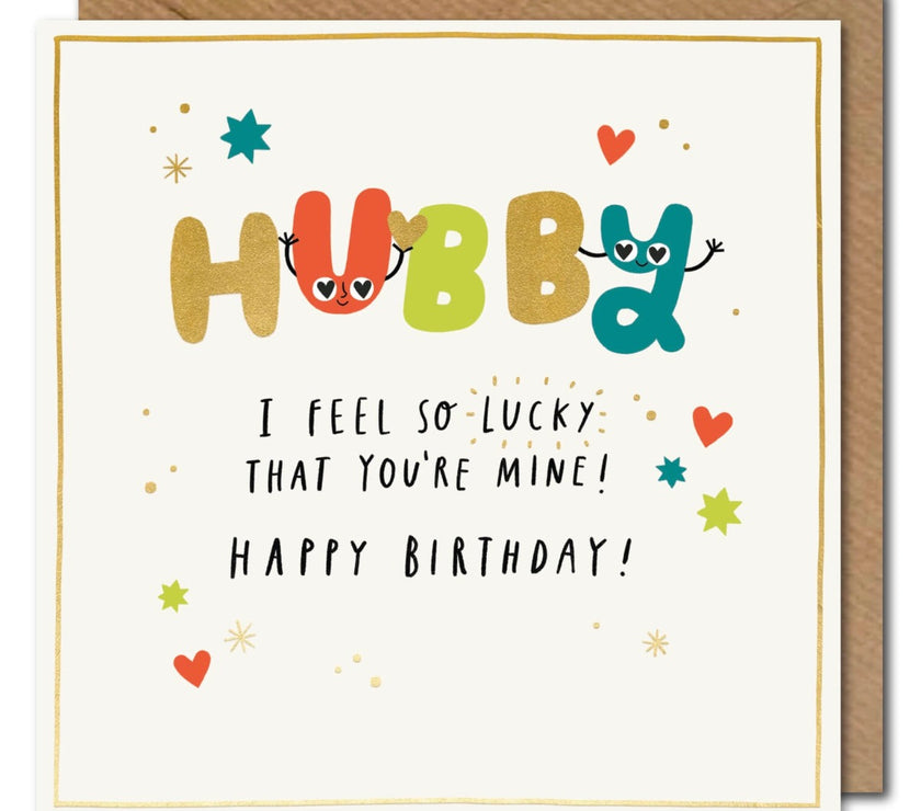 Husband Hubby Birthday Card