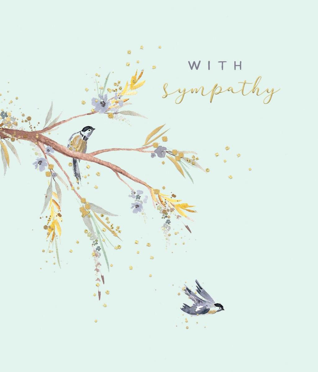 With Sympathy Greeting Card - House of Cards