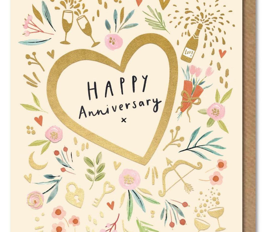 Anniversary Heart Card - House of Cards