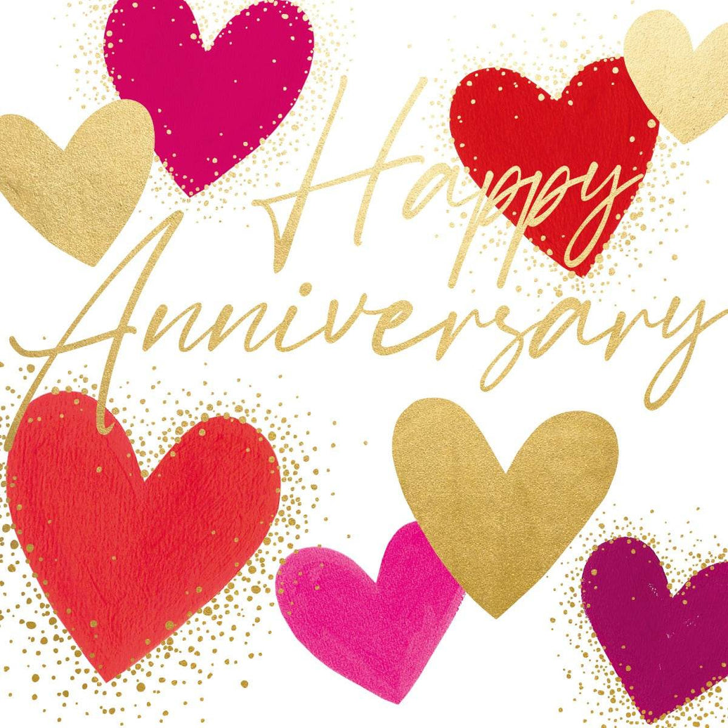 Anniversary Hearts Greeting Card - House of Cards