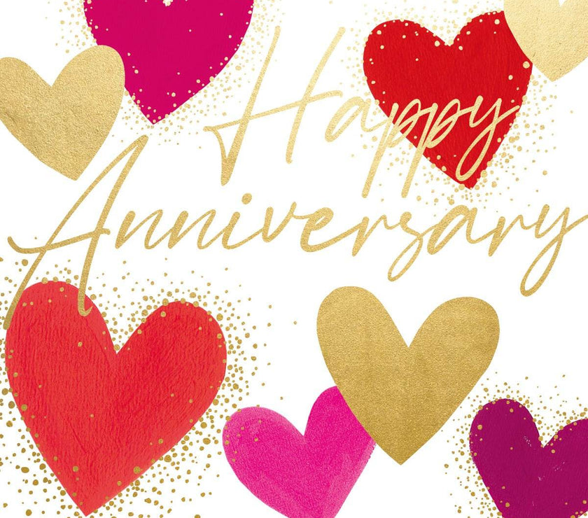 Anniversary Hearts Greeting Card - House of Cards