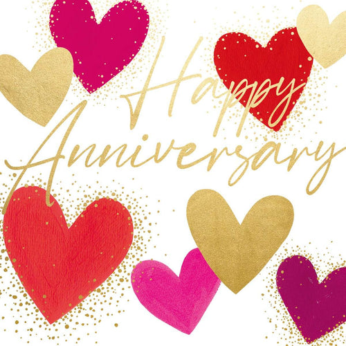 Anniversary Hearts Greeting Card - House of Cards