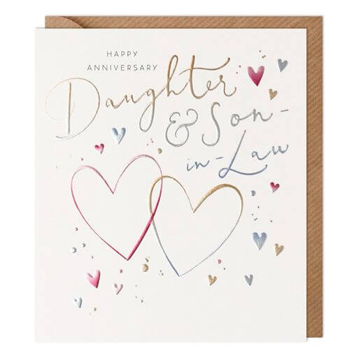 Daughter and Son-in-Law Happy Anniversary Card