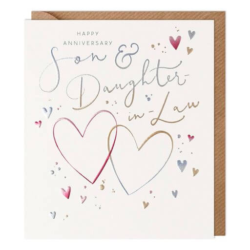 Son and Daughter-in-Law Happy Anniversary Card