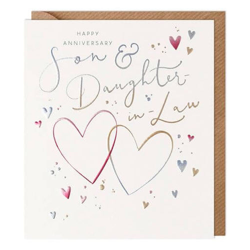 Son and Daughter-in-Law Happy Anniversary Card