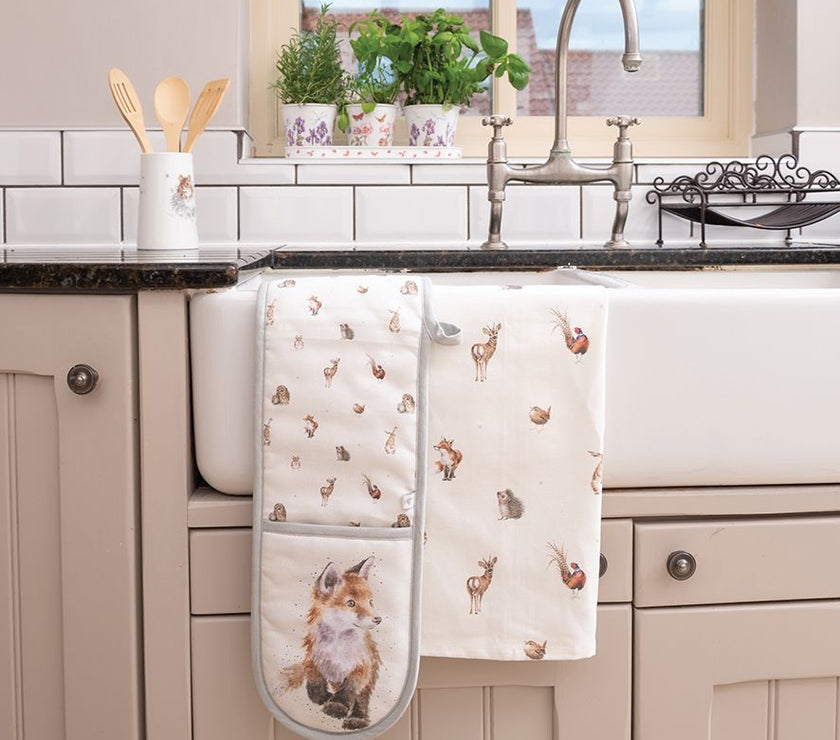 Fox Woodlanders Double Oven Glove