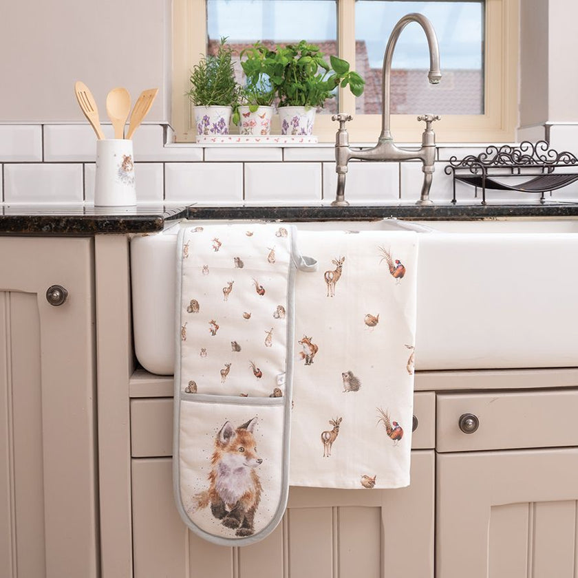 Fox Woodlanders Double Oven Glove