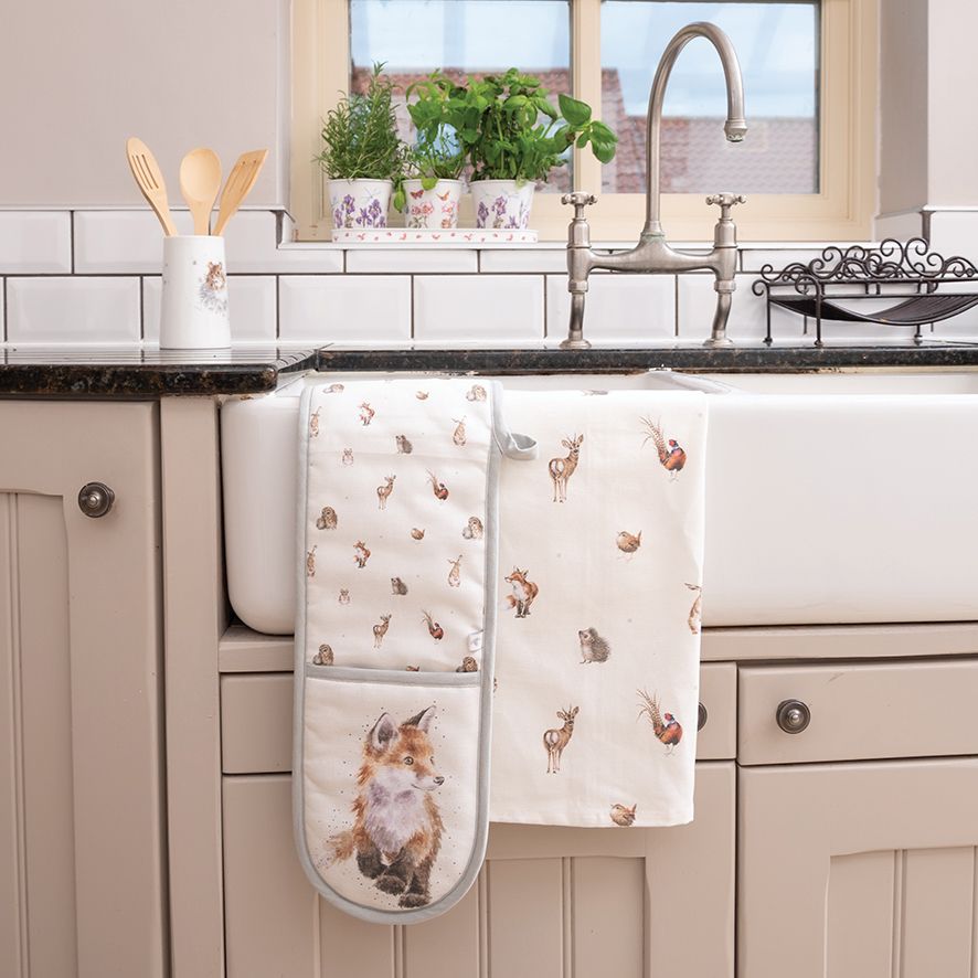 Fox Woodlanders Double Oven Glove