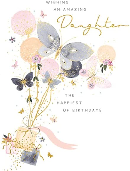 Butterflies Daughter Birthday Card