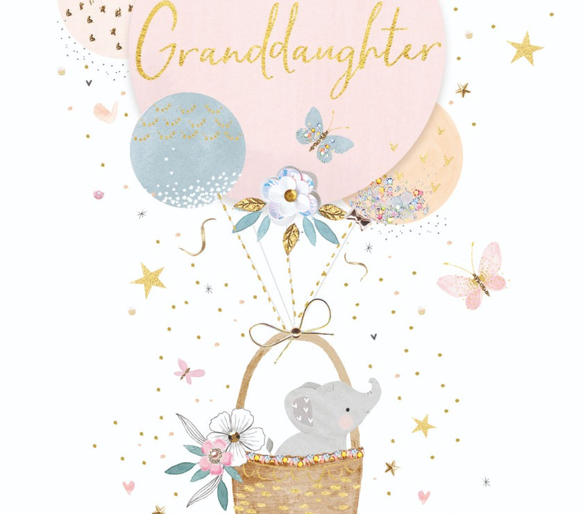 New Baby Granddaughter Greeting Card