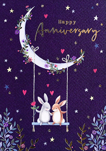 Moon Swing Anniversary Card