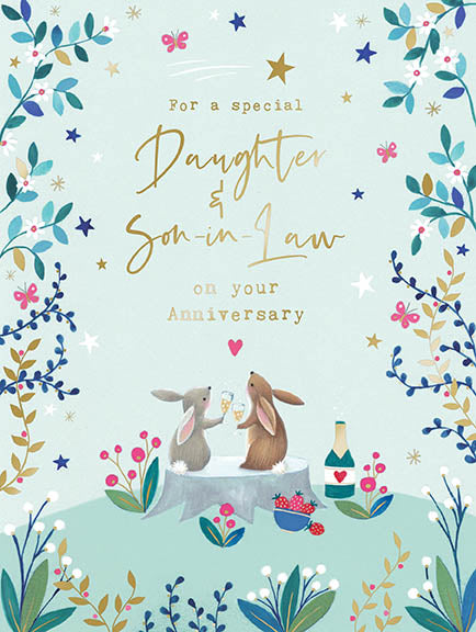 Daughter and Son-In-Law Anniversary Card