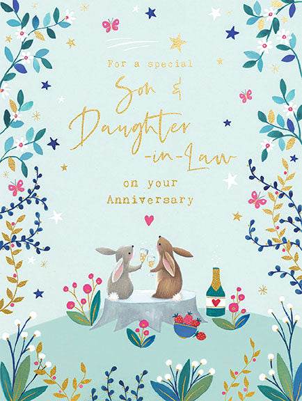 Son and Daughter-In-Law Anniversary Card - House of Cards