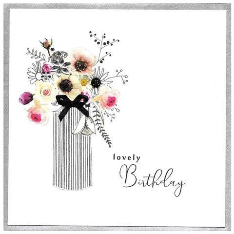 Flower Vase Birthday Card - House of Cards