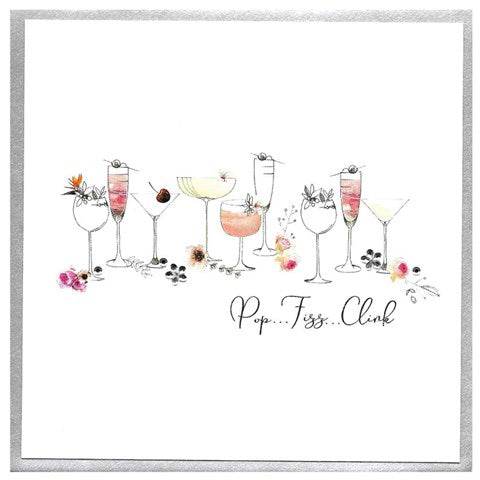 Pop Fizz Clink Birthday Card - House of Cards
