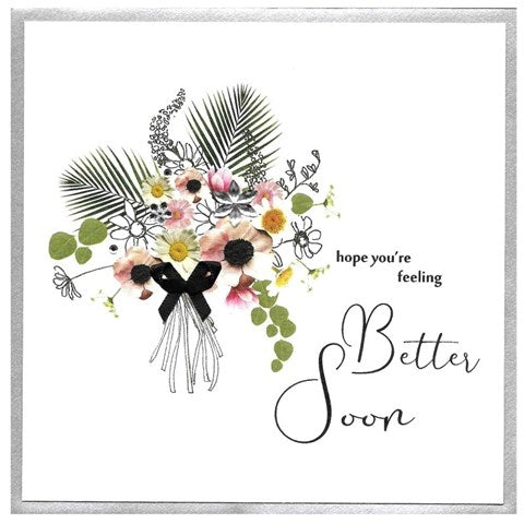 Flower Bouquet Get Well Card