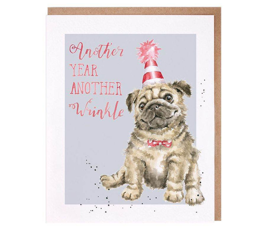 Another Wrinkle Dog Birthday Card - House of Cards