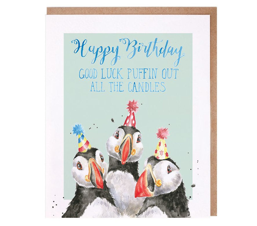 Puffin Out Candles Birthday Card