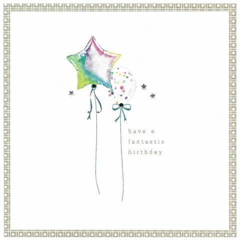 Balloons Birthday Card - House of Cards